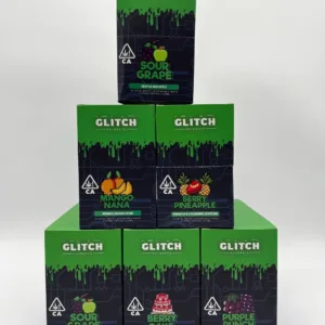 Glitch 4G Disposable Vape Pen with sleek design, offering premium THC distillate and a 4-gram capacity for long-lasting, high-quality vaping experience.