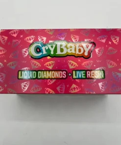 A CryBaby 2G disposable vape device, featuring its unique design and branding, showcased against a clean backdrop to highlight its vibrant colors.