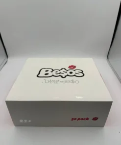 A Besos 2G Disposable vape device, showcasing its elegant design and vibrant branding, positioned against a clean backdrop.