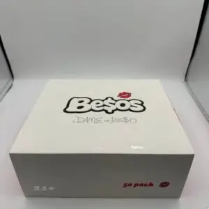 A Besos 2G Disposable vape device, showcasing its elegant design and vibrant branding, positioned against a clean backdrop.