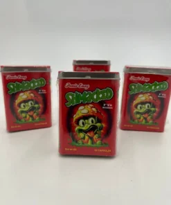 Shmacked Magic Mushroom Capsules in a sleek bottle with a vibrant label.