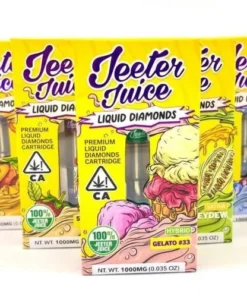 Jeeter Juice Liquid Diamonds Vape Cartridge - Apples and Bananas. 88.95% THC ... Jeeter Juice Liquid Diamonds Vape Cartridge - Berry White. 87.19% THC.